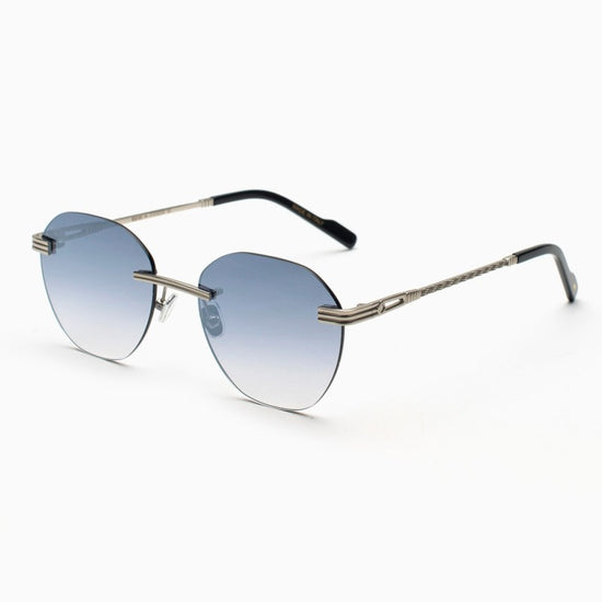 Occhiale da sole bustout travis-esagonale-argento-fume&